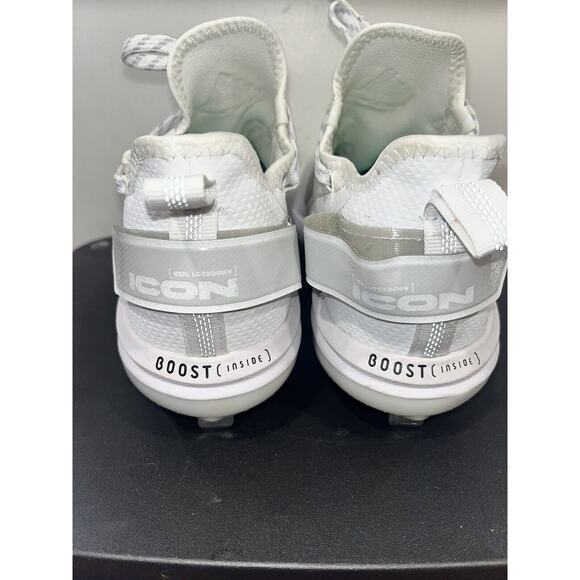 adidas Icon 7 BOOST Baseball Metal Cleats White Silver S23847 Men's Size 7 - Picture 7 of 12